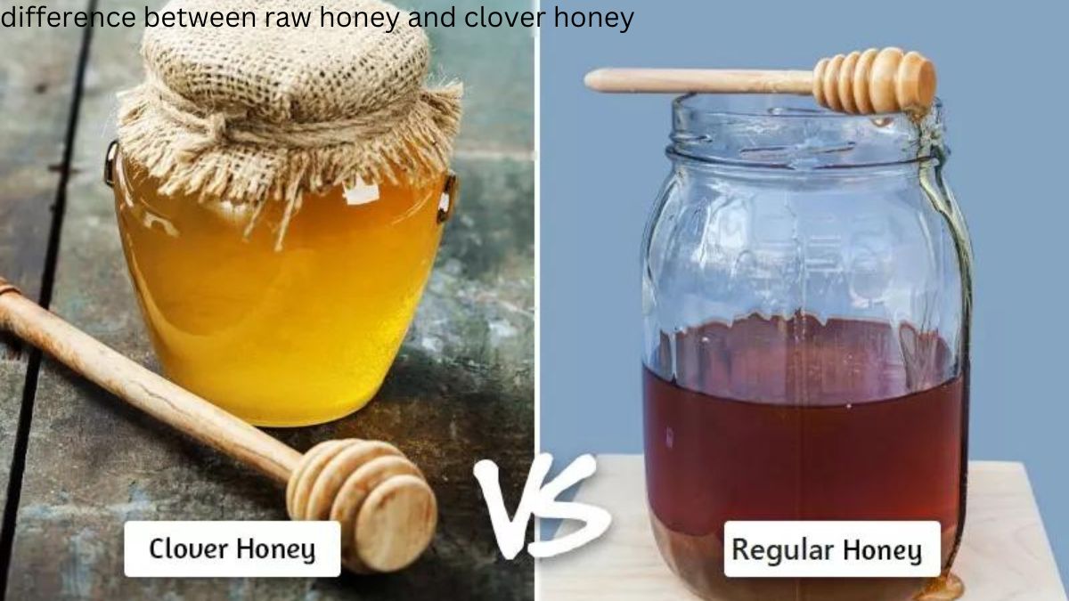 difference between raw honey and clover honey